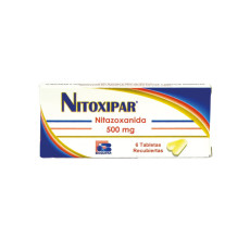 Nitazoxanida 500 mg tableta recubierta (Nitoxipart) 