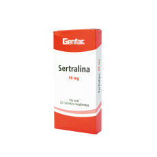 SERTRALINA 50 MG CAJA X 30 TABLETAS 
